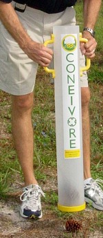 Cone-I-Vore, A tool for picking up pinecones