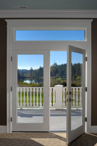 French doors WaterBarrier Technology