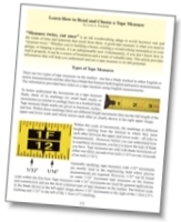 Purchase this article to learn how to read and choose a tape measure!